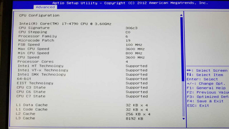 Supermicro X10SAE i7-4790 @ 3.60ghz / 8gb ram / GeForce 8400 GS 1GB #