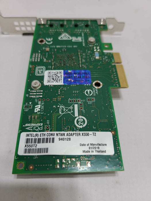 00MM862 INTEL X550-T2 DUAL PORT 10GBASE-T ADAPTOR 00MM860 LENOVO X550-T2- MP [