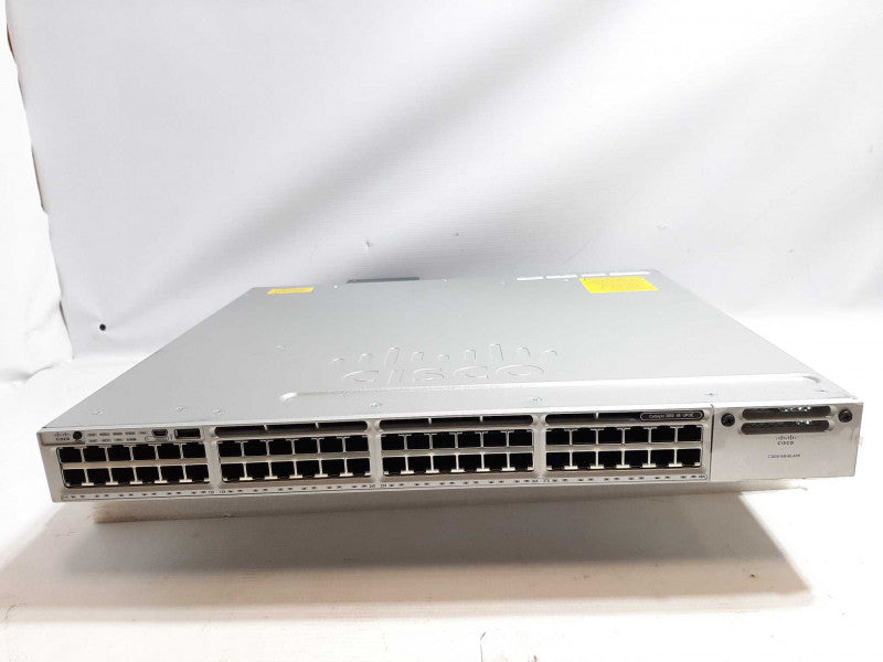 Cisco Catalyst 3850 WS-C3850-48U-S 48-Port Switch w/1100WAC PSU, FCTY RESET ~
