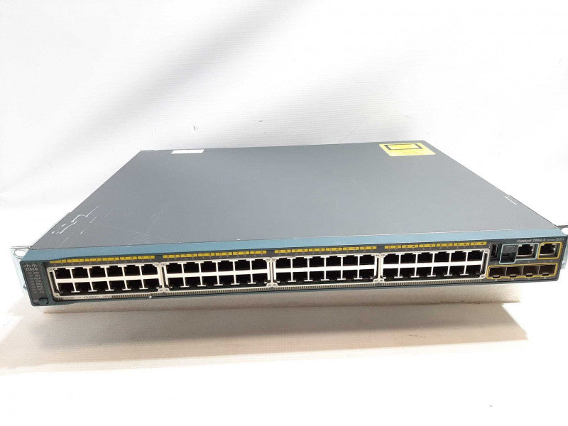 Cisco WS-C2960S-48FPS-L 48-Port PoE+ Network Switch, FCTY RESET ~