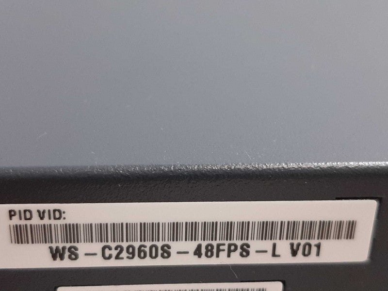 Cisco WS-C2960S-48FPS-L 48-Port PoE+ Network Switch, FCTY RESET ~