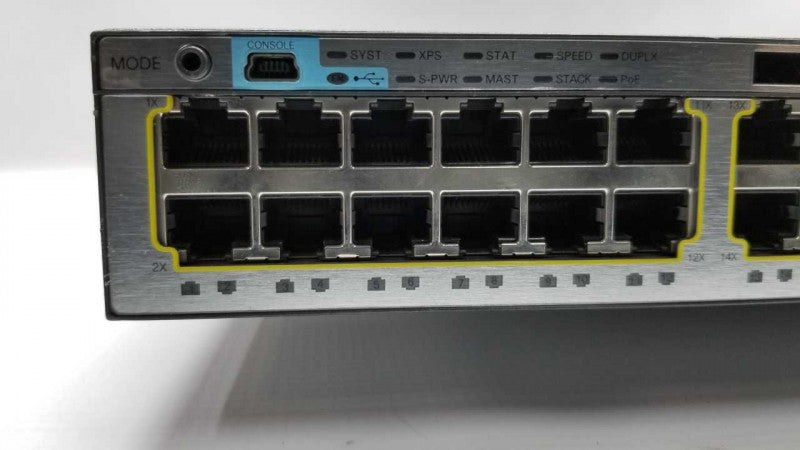 tny-ws3750x-3560x 48x port network switch / factory reset #