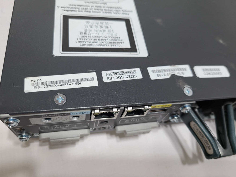 Cisco Catalyst WS-C3750X-48PF-E 48-Port 10/100/1000 POE Managed Switch [