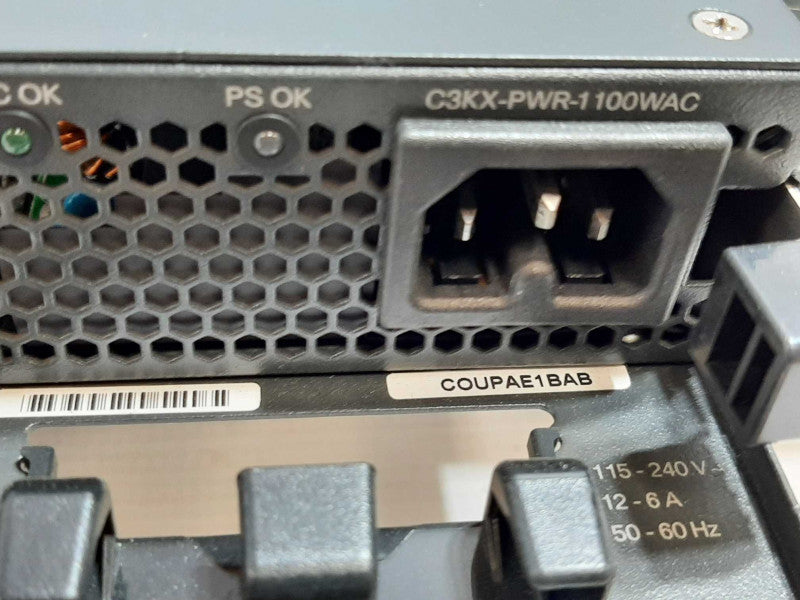 Cisco Catalyst WS-C3750X-48PF-E w/ 1100w PSU, FACTORY RESET ~