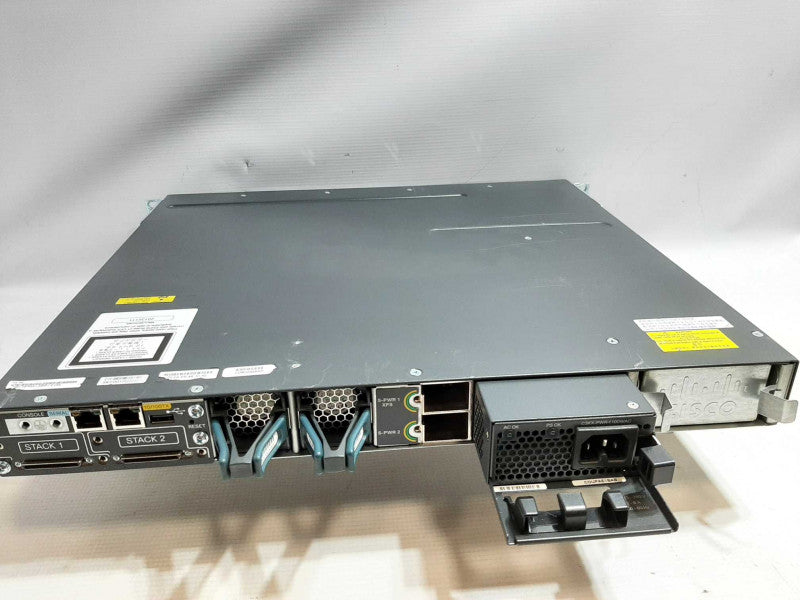 Cisco Catalyst WS-C3750X-48PF-E w/ 1100w PSU, FACTORY RESET ~