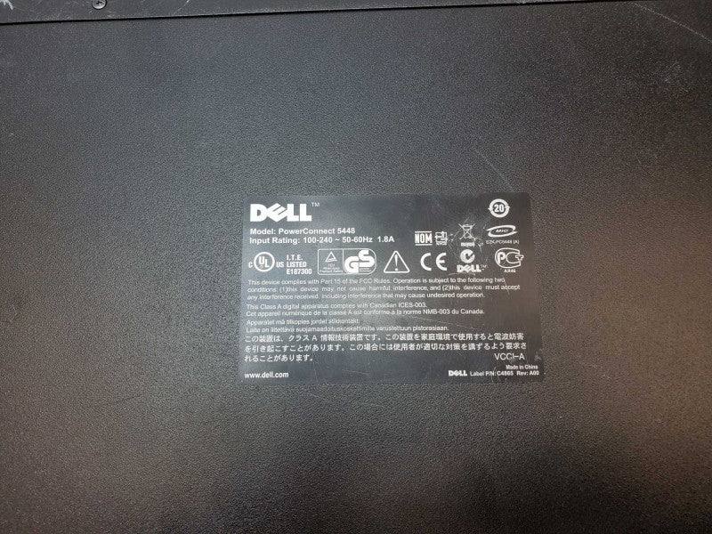 Dell PowerConnect 5448 48 Port Managed Gigabit Ethernet Switch 4x GbE SFP :