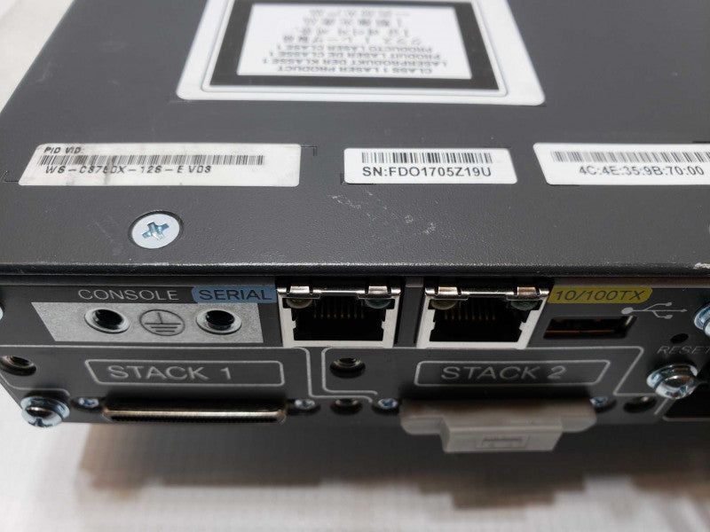 Cisco WS-C3750X-12S-E 12-Port Gigabit IP Services Switch 2x PSU - See Notes +
