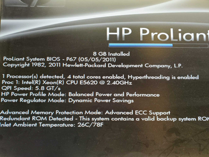 HP ProLiant DL380 G7, Xeon E5620 @ 2.4GHz, 8GB RAM, P410i 8x 2.5\\" 2x PSU )
