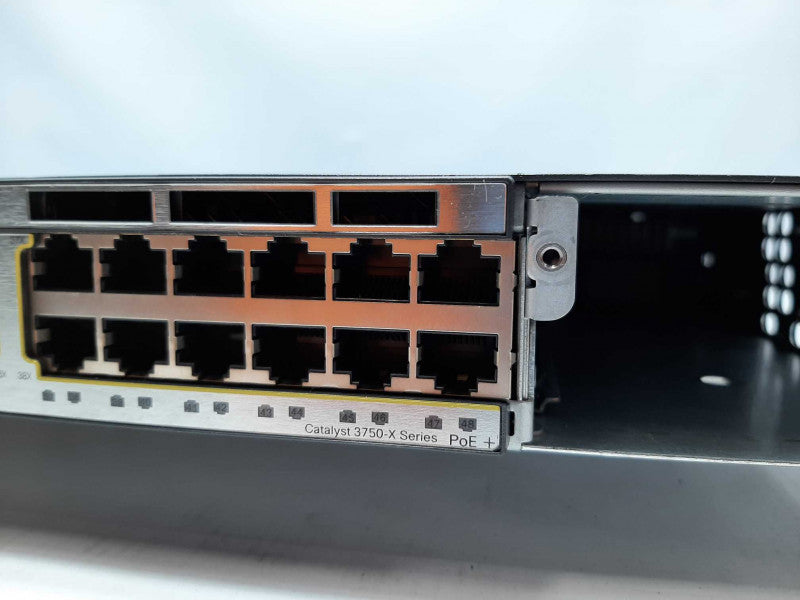 Cisco Catalyst 3750-X PoE+ WS-C3750X-48PF-E 48-Port Gigabit Ethernet Switch. +