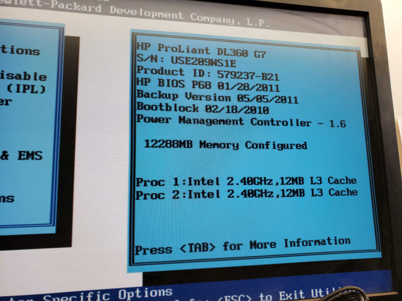 HP ProLiant DL360 G7, 2x Xeon E5620 @2.4GHz, 12GB RAM, P410i, 2x PSU, 6x2.5\\" )