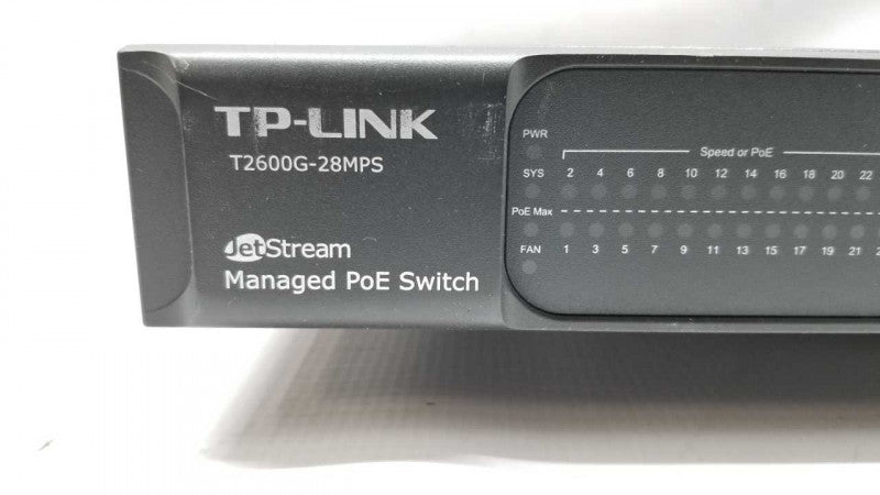 TP-Link T2600G-28MPS JetStream Managed PoE Switch / factory reset #