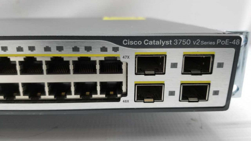 Cisco switch WS-C3750V2-48PS / V2 Series PoE / 48x port/ FACTORY RESET #