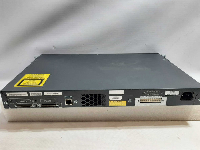 Cisco Catalyst WS-C3750-48PS-S 48-Port Ethernet Network Switch FCTY RESET ~