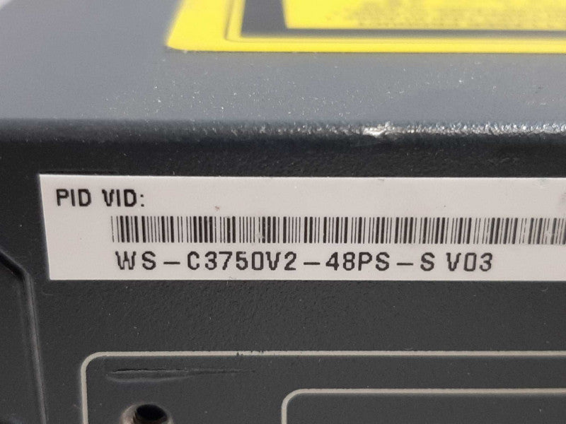 Cisco Catalyst WS-C3750-48PS-S 48-Port Ethernet Network Switch FCTY RESET ~
