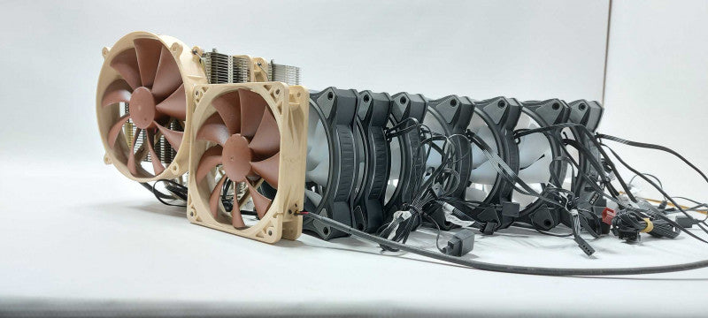 PC Cooling Kit ( 7x Cooler Master Fans, 1x Noctua fan and NHD-14 Cooler) $