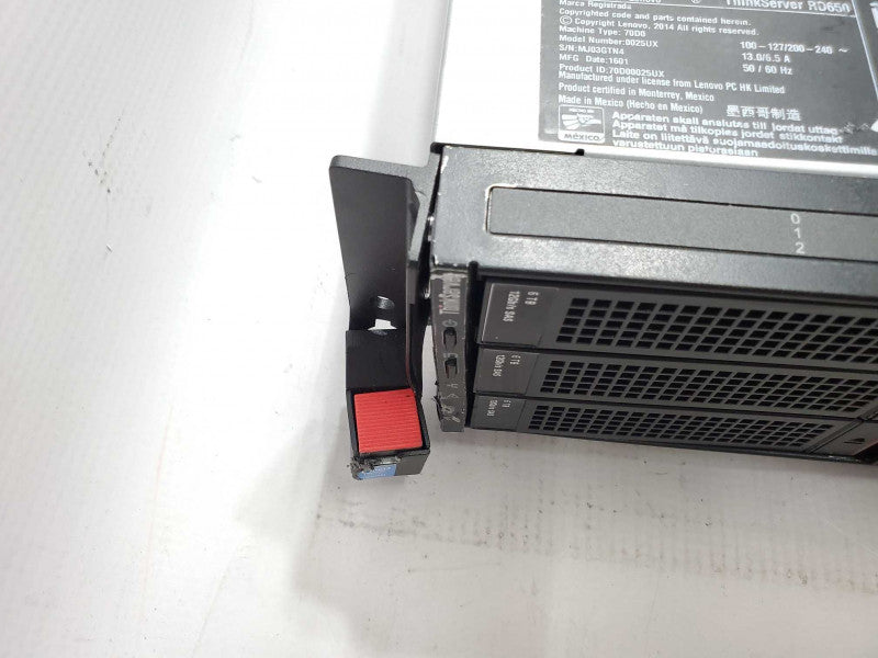 Lenovo RD650 Server 2U 2xPSU E5-2630 V3 2.4GHz 8GB DDR4 Integrated RAID2 |