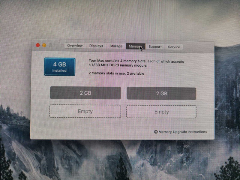 Apple A1312 Mid 2011 27\\" iMac Intel Core i7-2600 @ 3.4Ghz 4GB 1TB No OS [