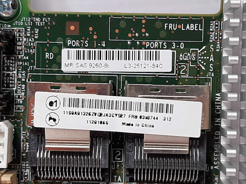 LSI Logic MR SAS 9260-8i L3-25121-84B RAID Controller Card +