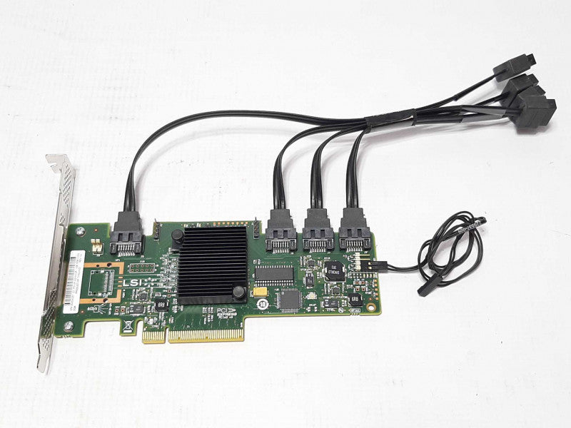 LSI SAS9212-4i SAS RAID Controller 6Gb/s 694504-001 H3-25257-02D W/ Cables +