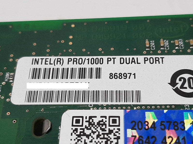 Intel Pro/1000 PT Dual Port PCI-e Server Gigabit Network Card +