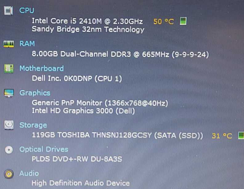 Dell Latitude E6420 i5-2410M 2.3GHz 8GB RAM 128GB SSD 14\\"  $