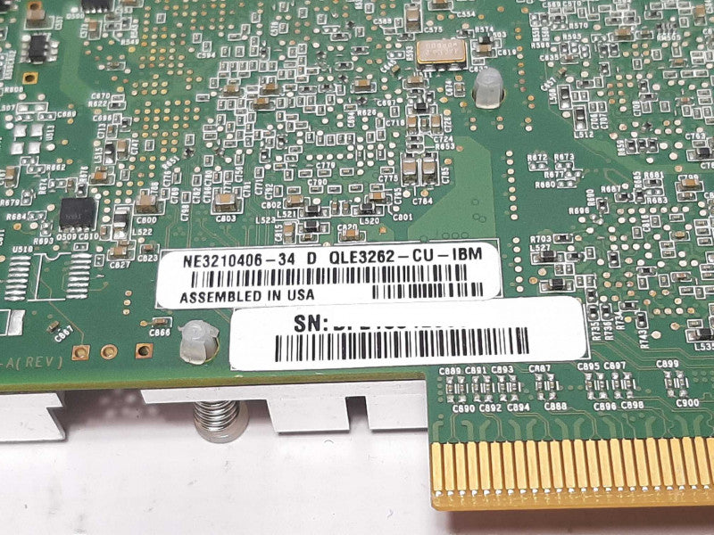 IBM QLogic Dual Port PCI-e 10Gb CARD QLE3262-CU-IBM NE3210406-34 +