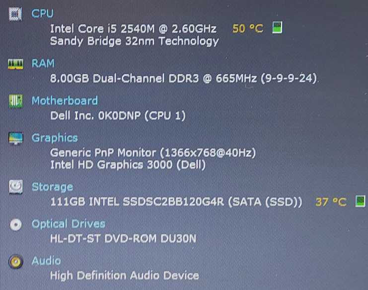 Dell Latitude E6420 i5-2540M 2.6GHz 8GB RAM 120GB SSD 14\\"  $