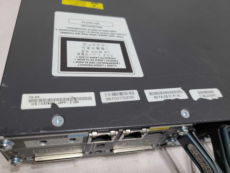 Cisco Catalyst 3750-X PoE+ WS-C3750X-48PF-E 48-Port Gigabit Ethernet Switch  [