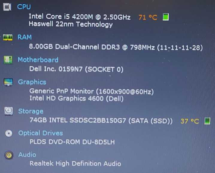 Dell Latitude E6440 Webcam Laptop i5-4200U 2.5Ghz 8GB RAM 150GB SSD 14\\" $