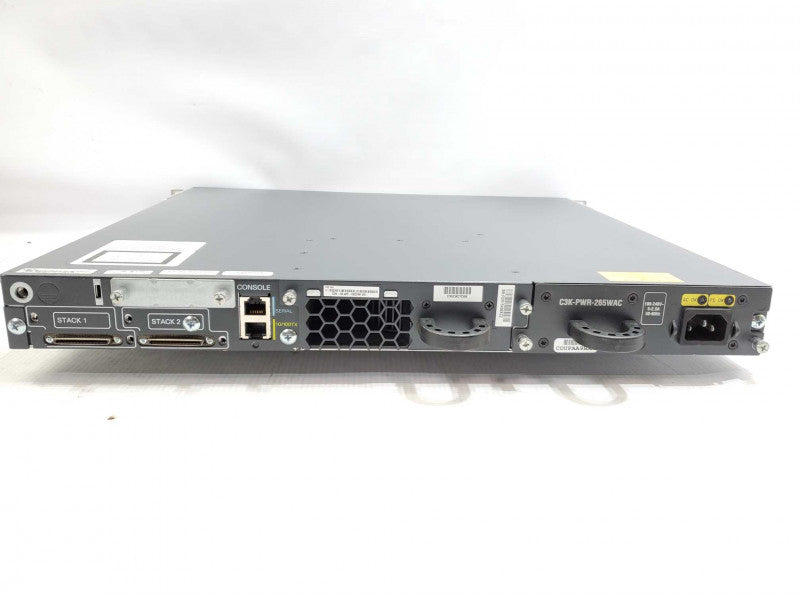 Cisco WS-C3750E-48TD-S 48 Port Gigabit Switch w/C3K-PWR-265WAC_Resested) )