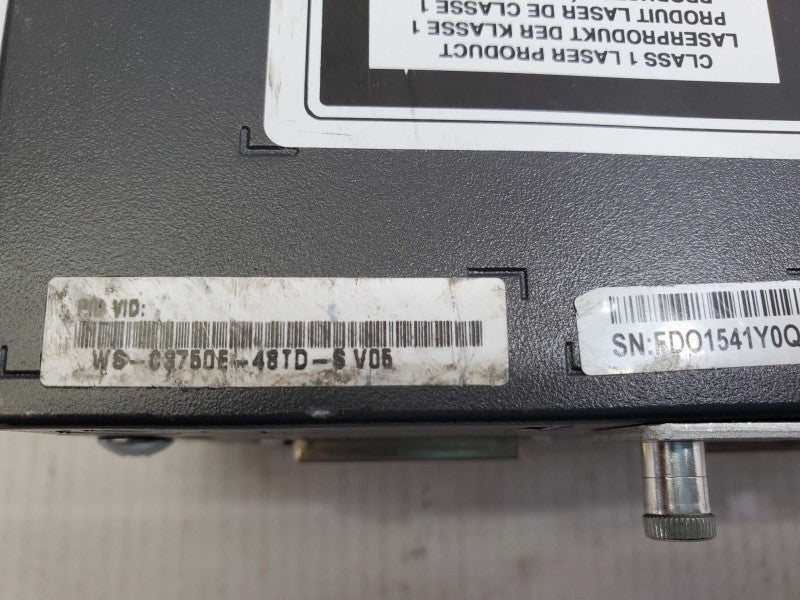 Cisco WS-C3750E-48TD-S 48 Port Gigabit Switch w/C3K-PWR-265WAC_Resested) )