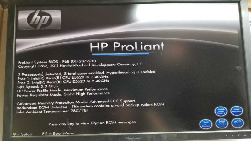 HP Proliant DL360 G7 2x Xeon E5620 @ 2.40ghz / 64gb ram / no 2.5\\" HDDs #