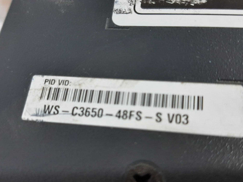CISCO WS-C3650-48FS-S 48 Port Gigabit PoE+ Switch 1025WAC PWR FCTY RESET ~