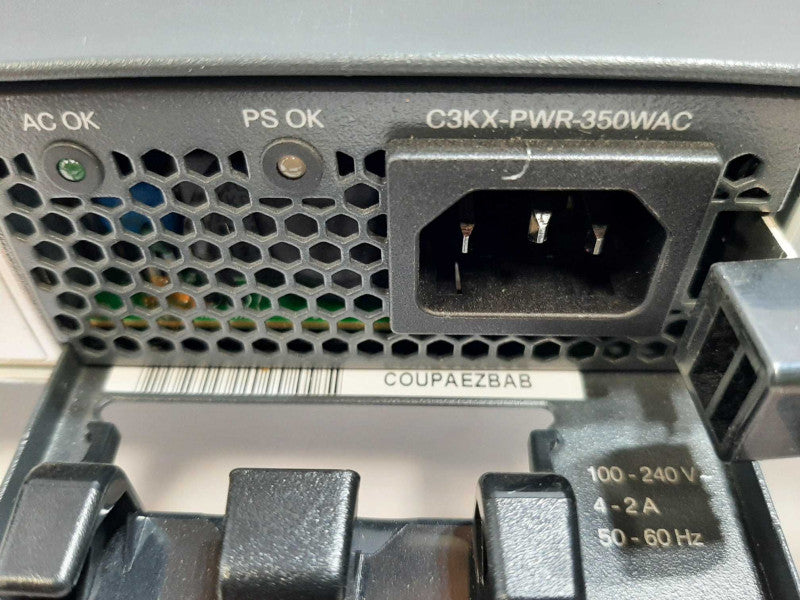 CISCO WS-C3560X-48T-E V04 48 Port PoE Switch + 2x 350W PSU FACTORY RESET ~