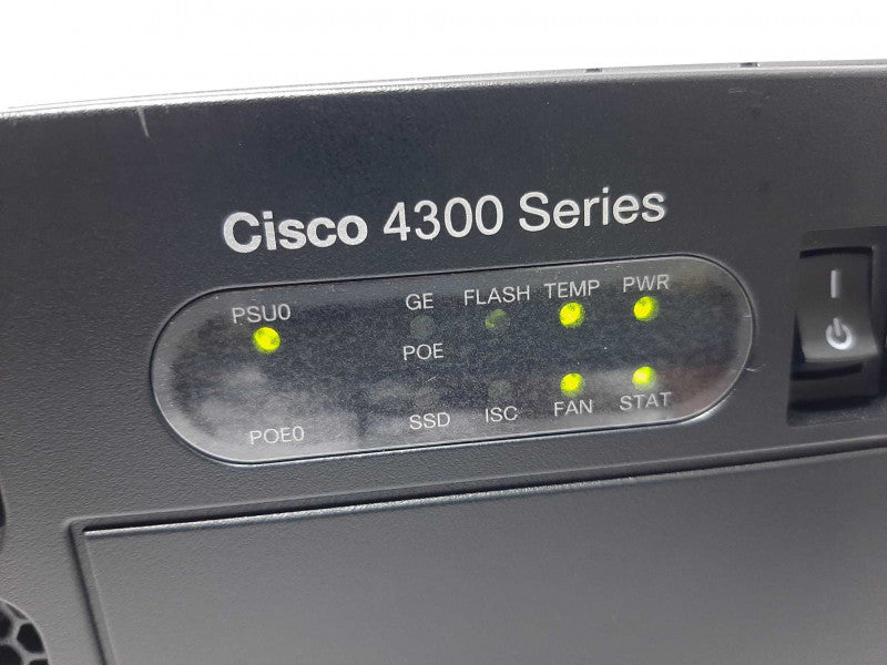 Cisco ISR4351/K9 Modular Gigabit Ethernet Router Rack-Mountable FCTY RESET ~
