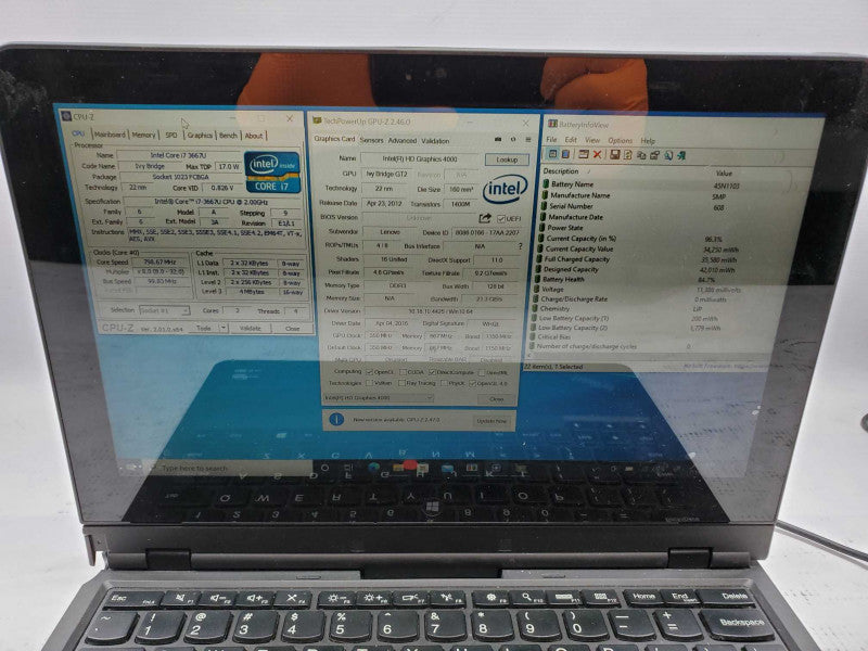 Lenovo ThinkPad Helix 3698 Core i7 3667U 8GB 256GB SSD [See notes] (