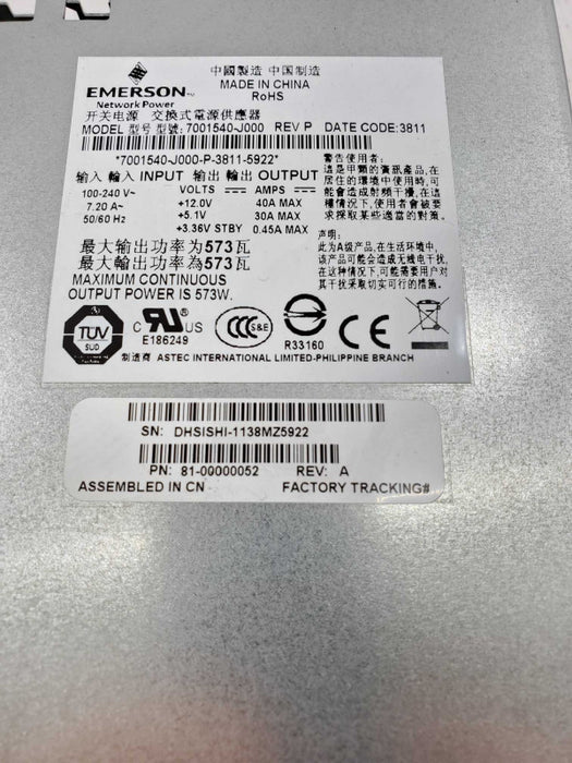 Power Supply Emerson 7001540-J000 573W (