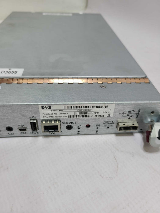 HP AP836A P2000 MSA Fiber Channel Controller Module w/ SFP 592261-001 [