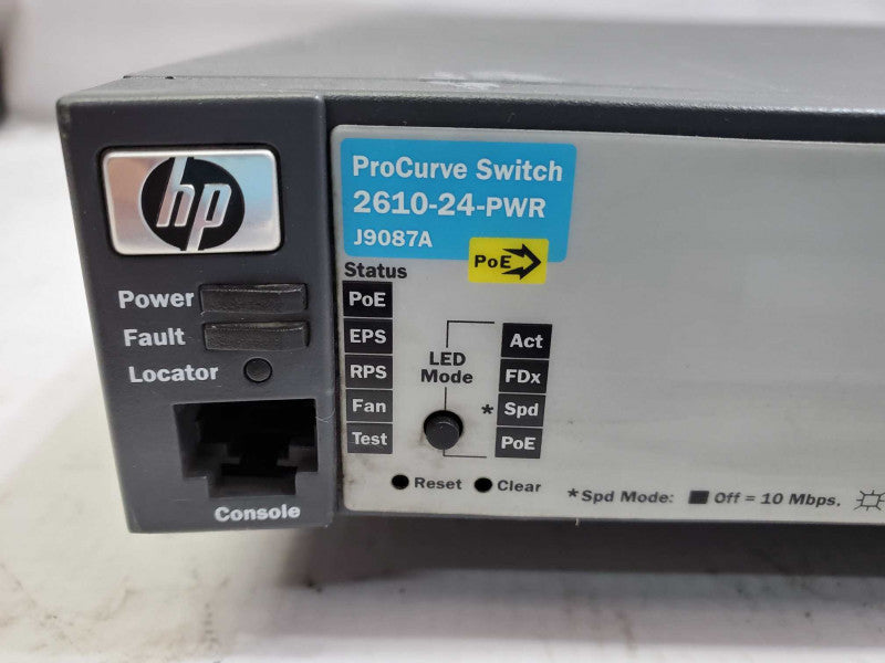 HP ProCurve 2610-24-PWR J9087A 24-Port Fast PoE Ethernet Switch )