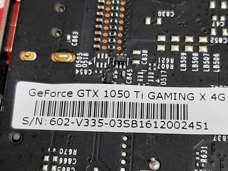 MSI GeForce GTX 1050 TI GAMING X 4G, 4GB Graphics Card 100% TESTED ~