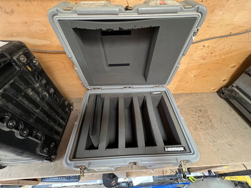 Hard Suitcase size with foam slots inside 24x18x14