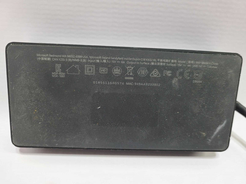 Microsoft 1661 Docking Station for Microsoft Surface Pro 3, 4, 5, 6 [