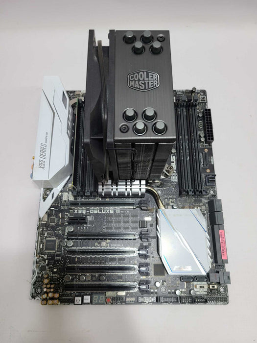ASUS X99-Deluxe II w/ Xeon E5-2680 v3 @ 2.50Ghz / 8GB / Cooler Master CPU Fan [