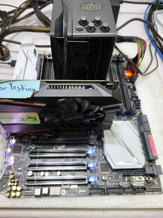 ASUS X99-Deluxe II w/ Xeon E5-2680 v3 @ 2.50Ghz / 8GB / Cooler Master CPU Fan [