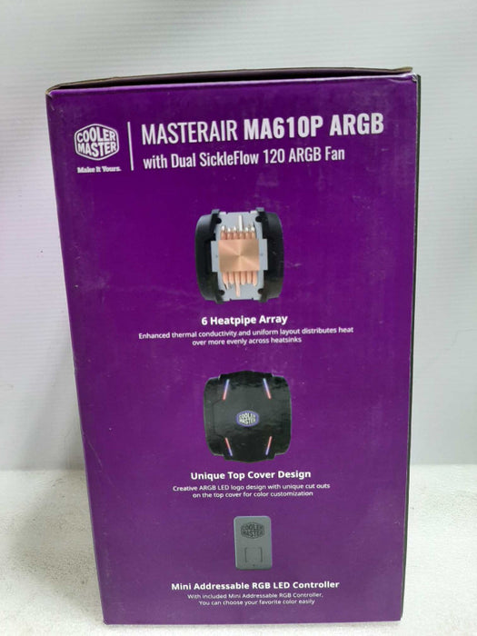 Cooler Master 252346 Coolermaster Fn Map-t6pn-218pa-r1 Masterair Ma610p Argb ~