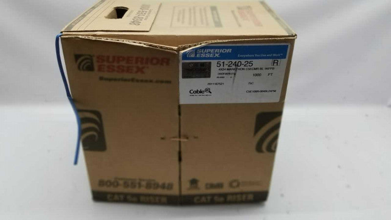 Superior Essex 51-240-25 Riser Copper Cable Cat 5E 4 Pair, 24 AWG #