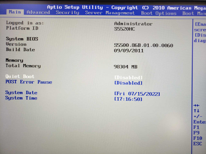 Custom Workstation- S5520HC w/ 2x E5620 2.4GHz 98GB DDR3 No HDD