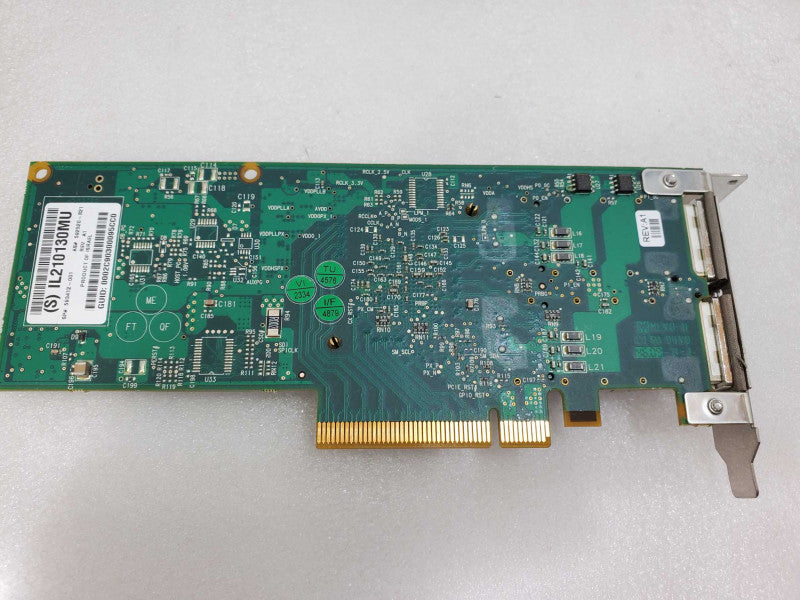 HP 593412-001 Mellanox CONNECTX-2 Dual Port InfiniBand 4X QDR PCIe 2.0 x8 HCA )