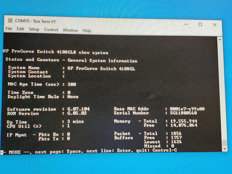 HP Procurve 4108gl J4865A Ethernet Switch w/ Module J4862A J4863A J4864A )