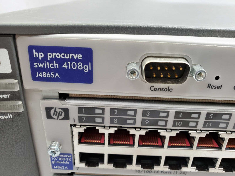 HP Procurve 4108gl J4865A Ethernet Switch w/ Module J4862A J4863A J4864A )